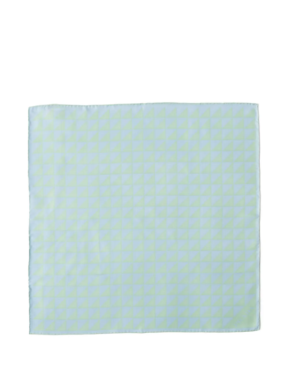 Prada printed silk twill scarf 55x55 - Blu