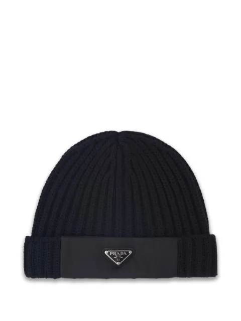 Prada wool and Re-Nylon beanie