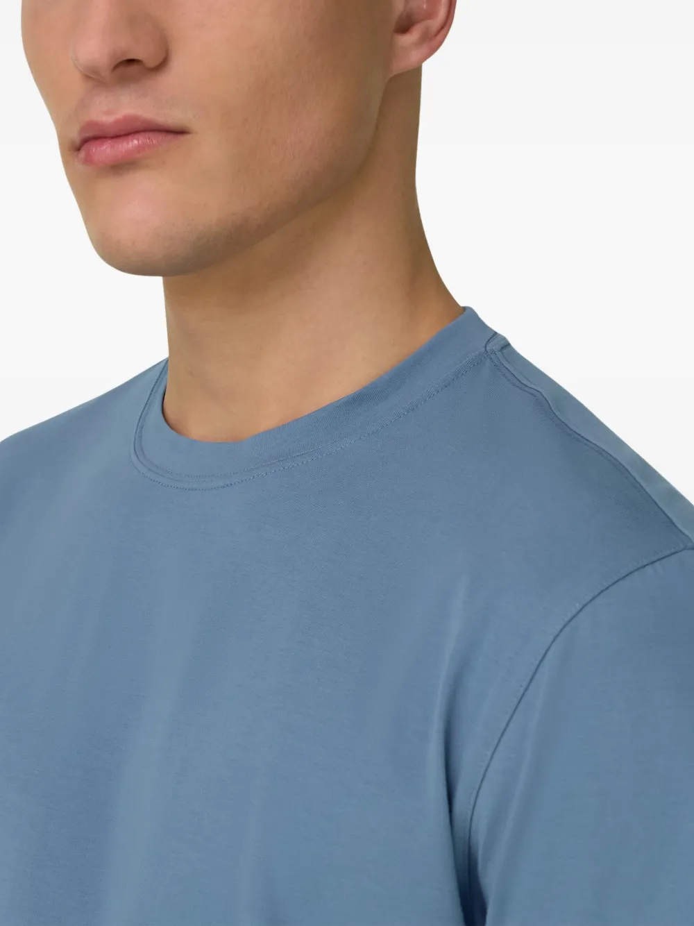 Boggi Milano T-shirt met ronde hals Blauw