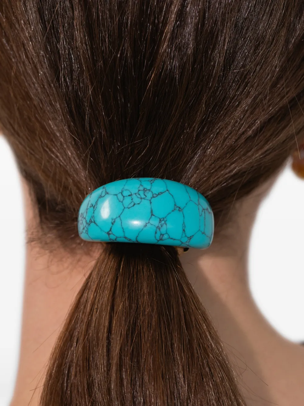 Jennifer Behr Winona haarelastiek met marmer-effect Blauw