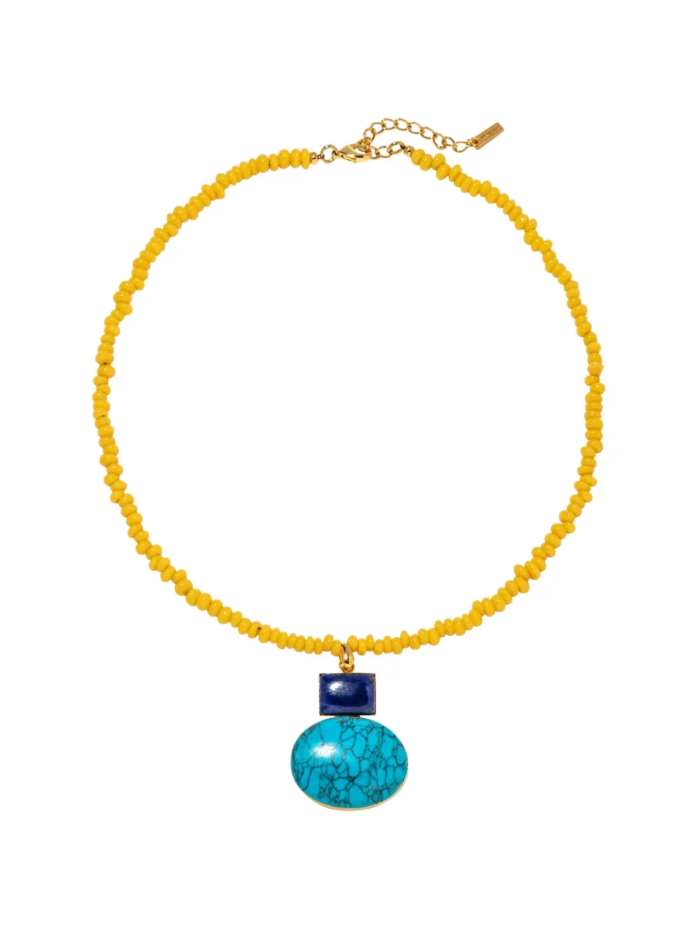 Jennifer Behr Diego beaded pendant necklace - Blu