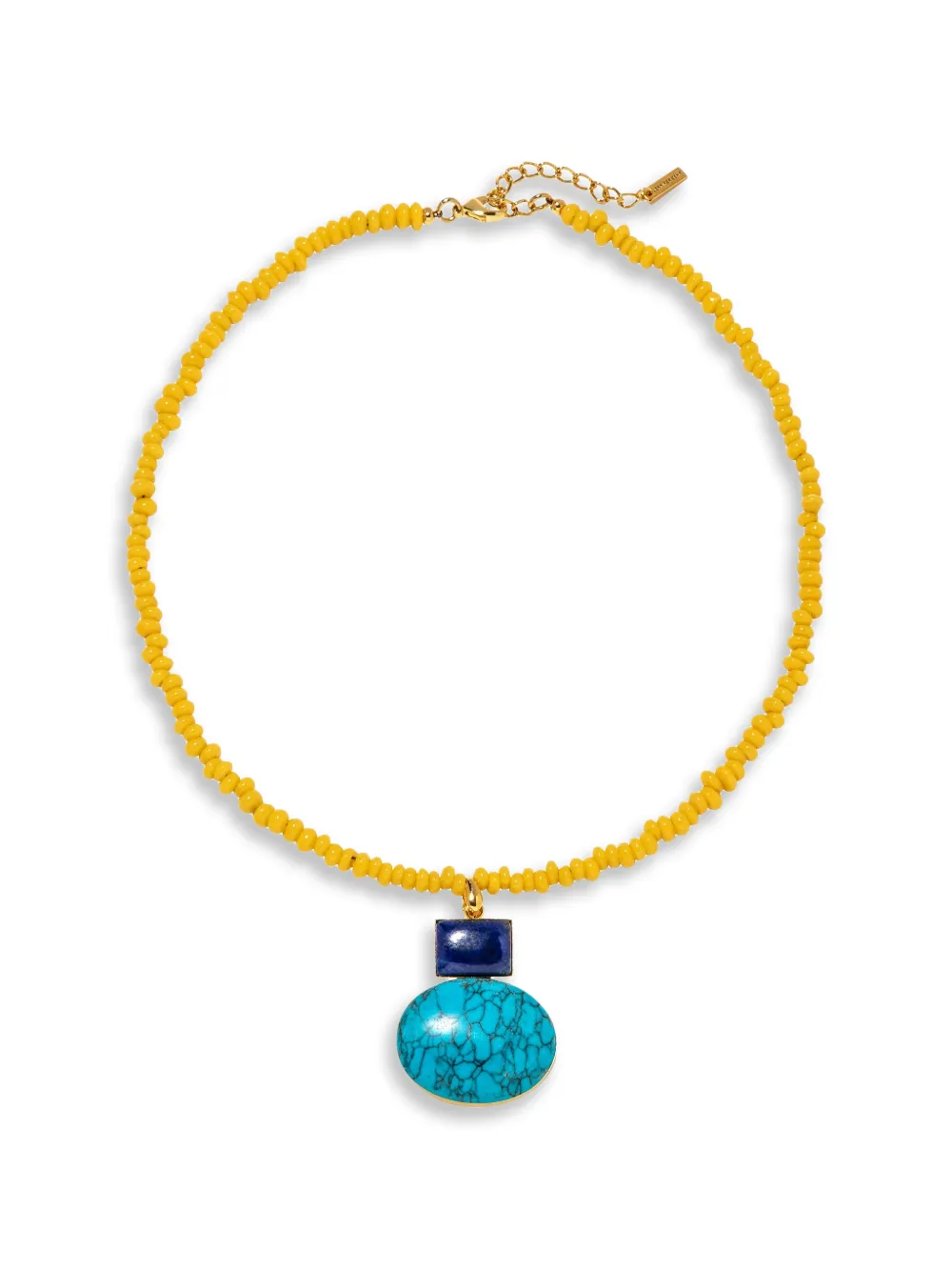 Jennifer Behr Diego beaded pendant necklace - Blu