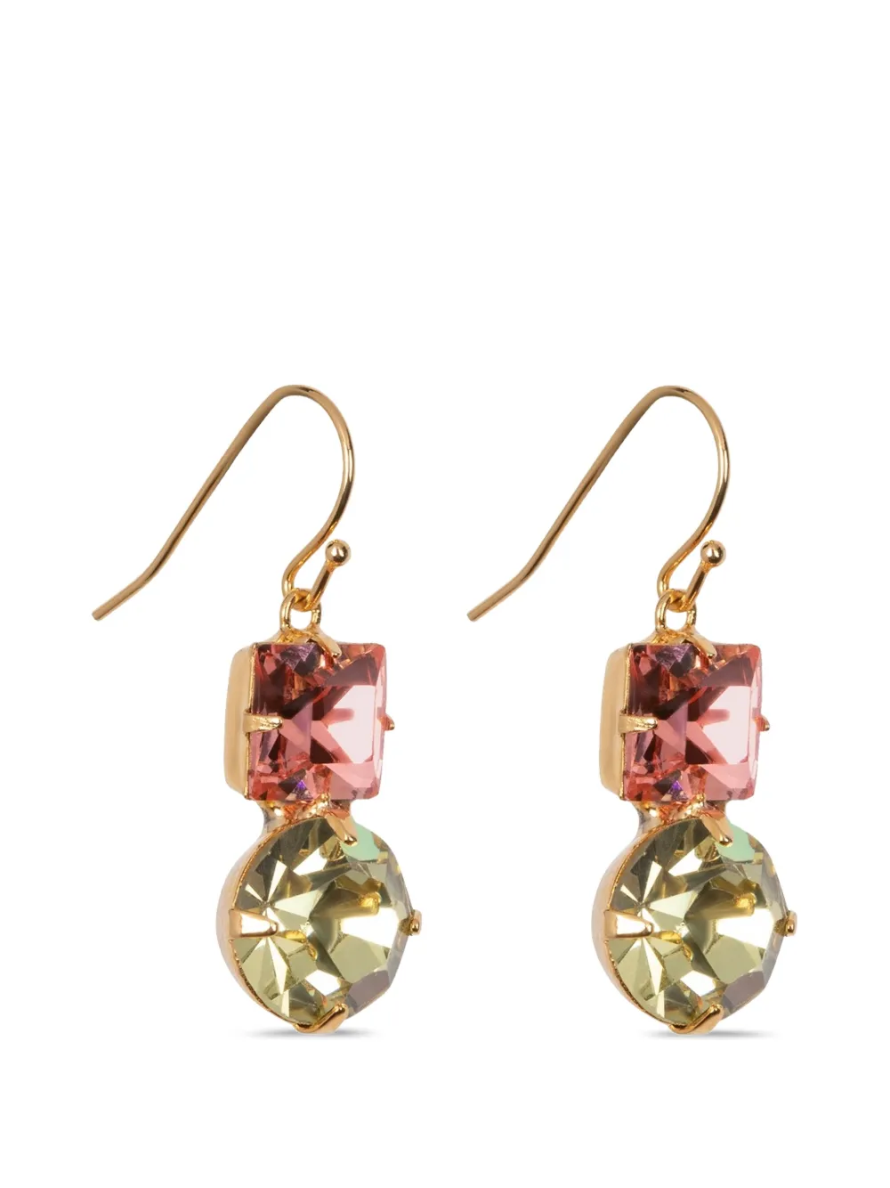 Jennifer Behr Kaiden crystal-embellished drop earrings - Gold