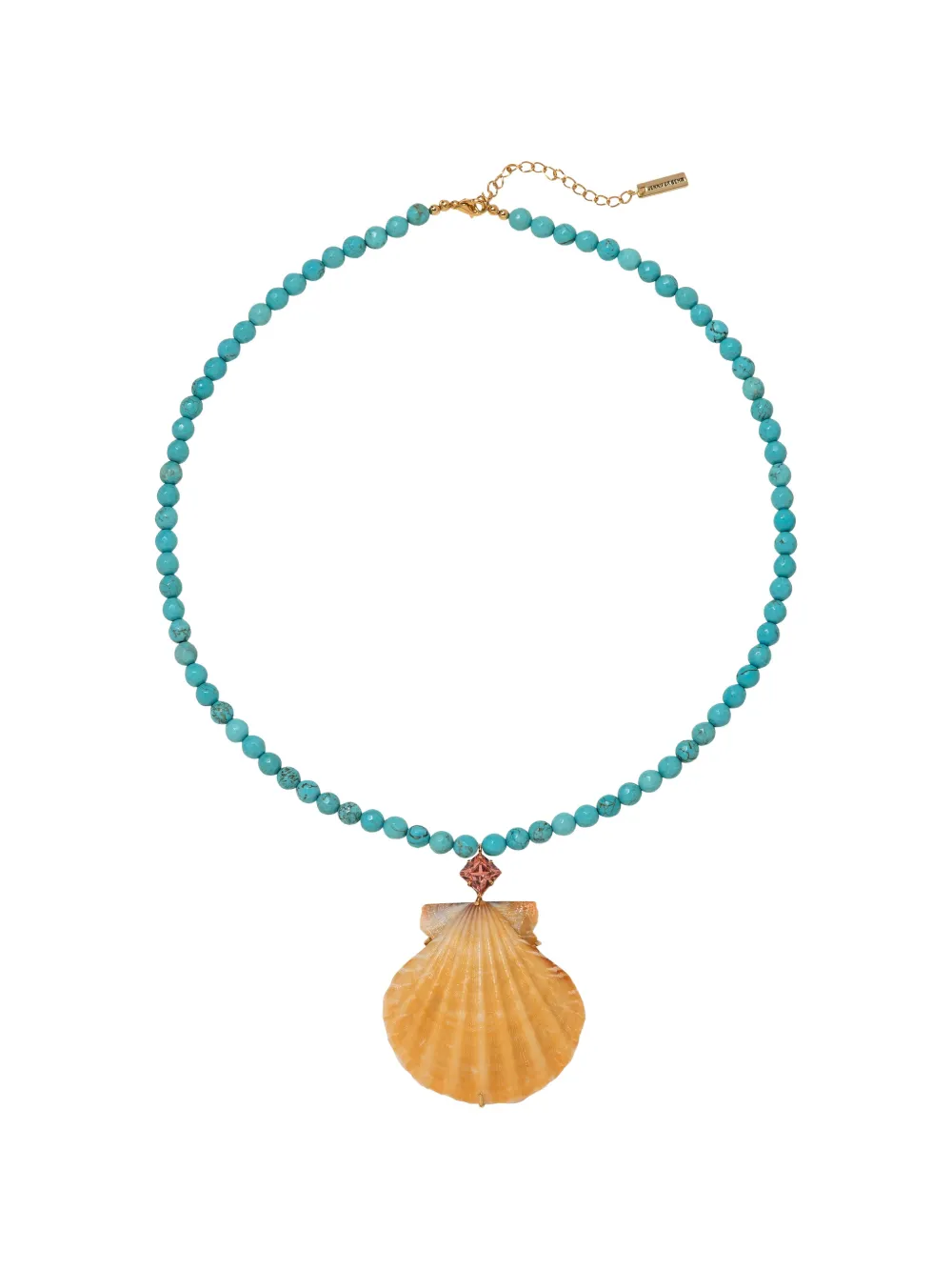 Jennifer Behr Melina shell-pendant necklace - Blau