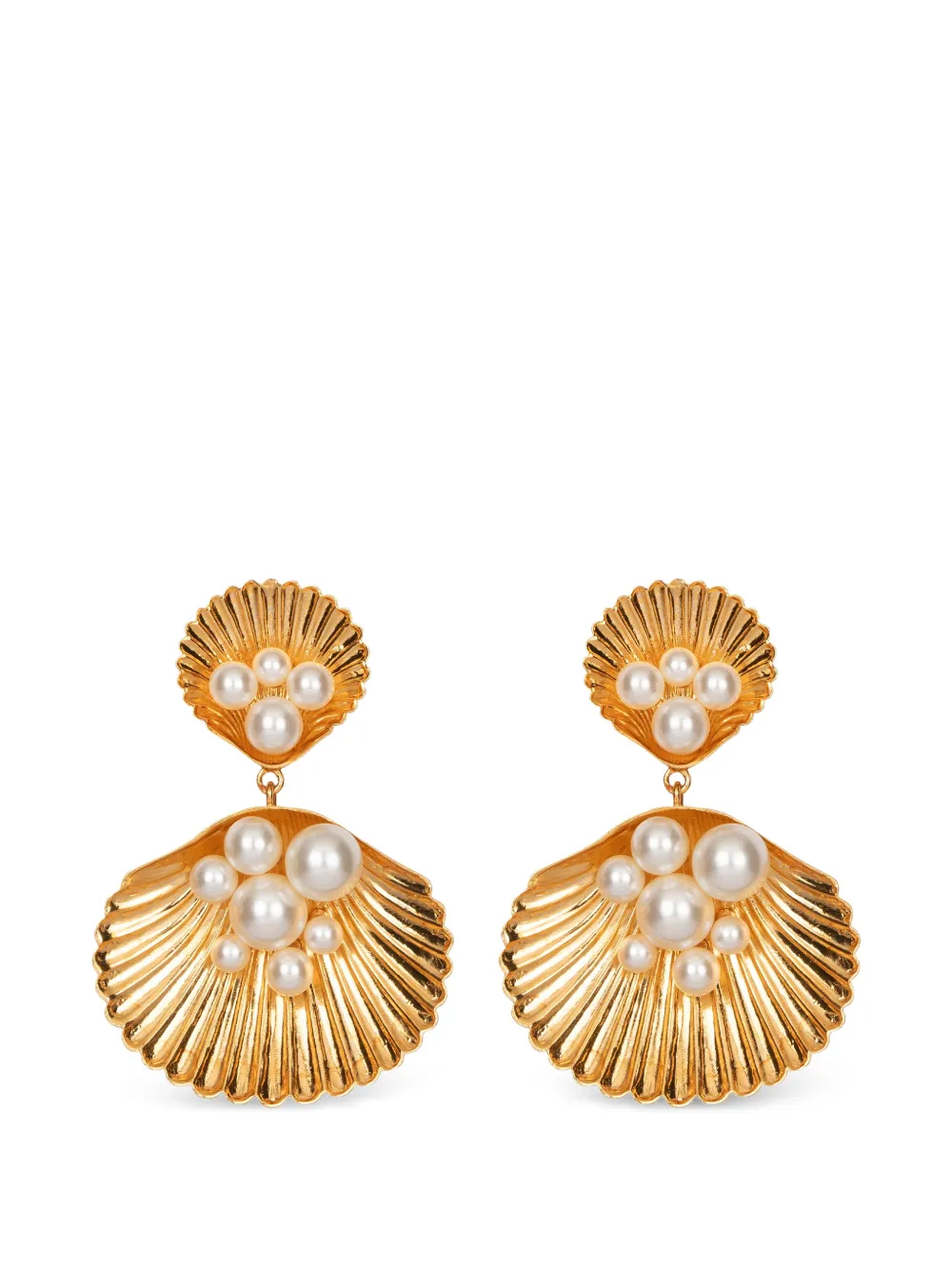 Jennifer Behr Triton earrings - Gold