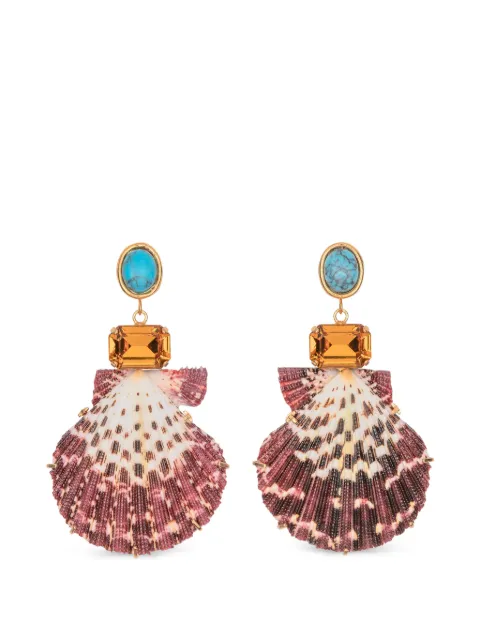 Jennifer Behr boucles d'oreilles Meridian à pendentif coquillage