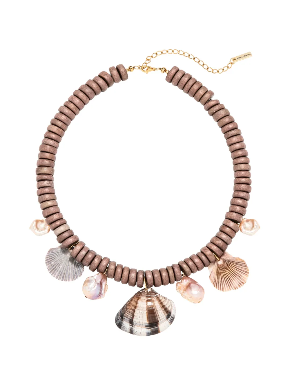 Jennifer Behr Madeira shell-pendant necklace - Oro
