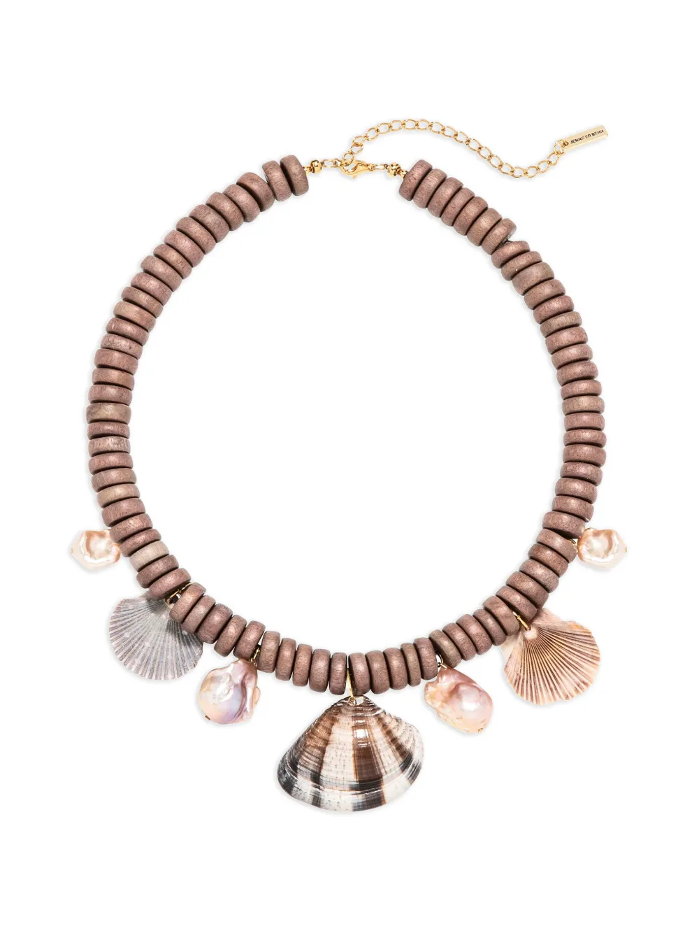 Jennifer Behr Madeira shell-pendant necklace - Oro