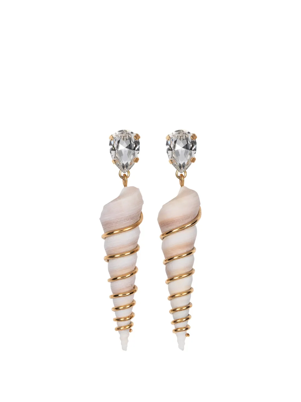 Jennifer Behr Zingaro shell-pendant earrings - Oro