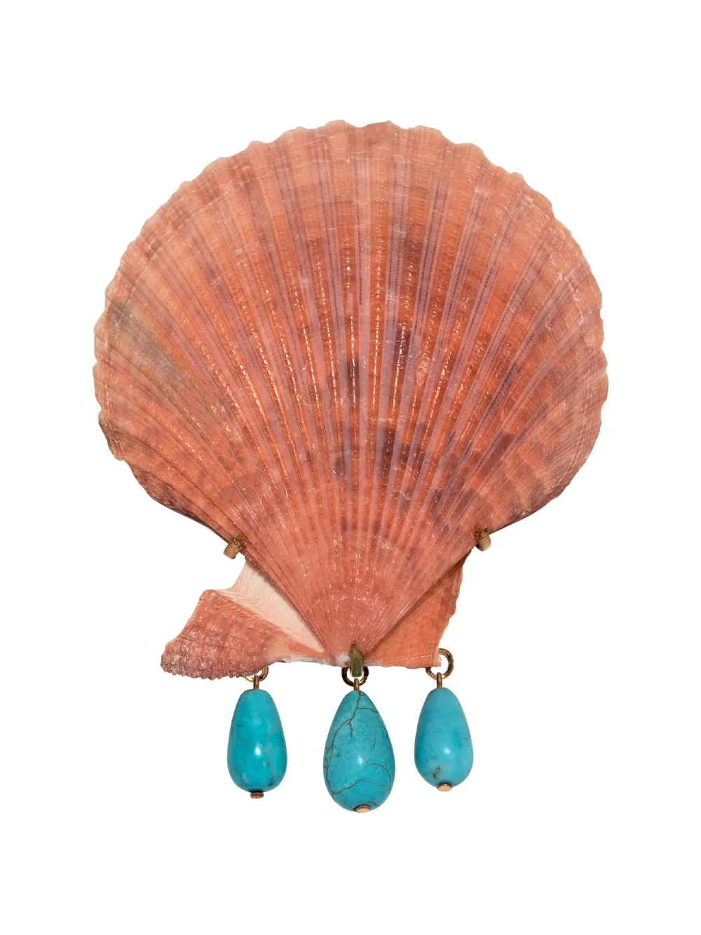 Jennifer Behr Cyrus shell barrette - Rosa