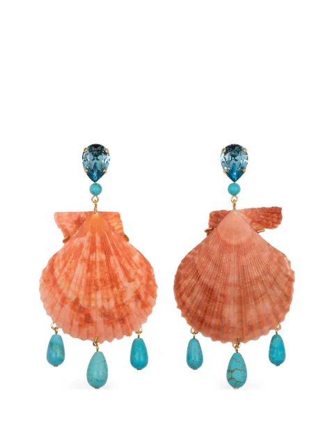 Jennifer Behr Cyrus shell-drop earrings