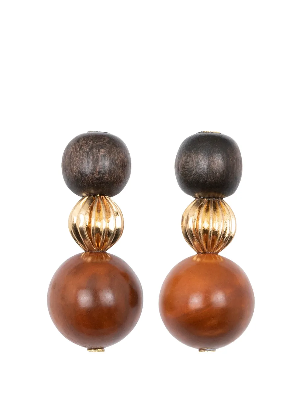 Jennifer Behr Asher beaded earrings - Gold