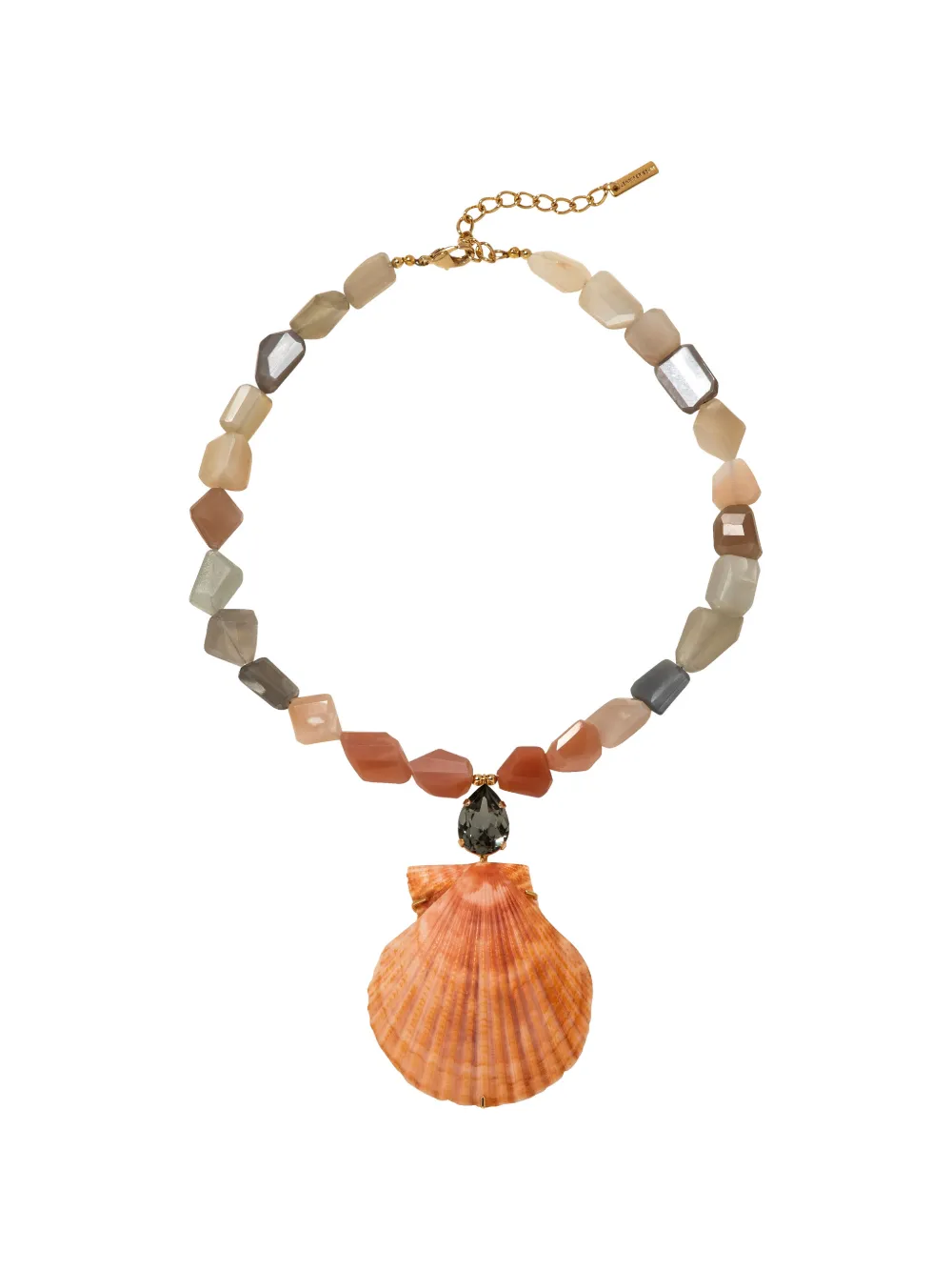 Jennifer Behr Syrena shell-pendant necklace - Toni neutri