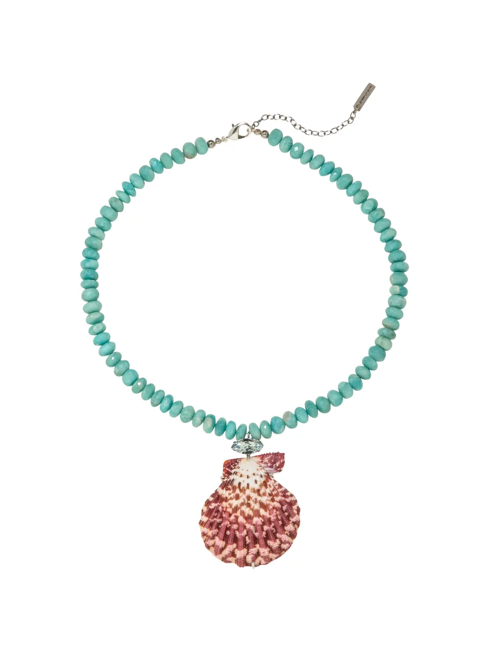 Jennifer Behr Carmen shell-pendant necklace - Argento