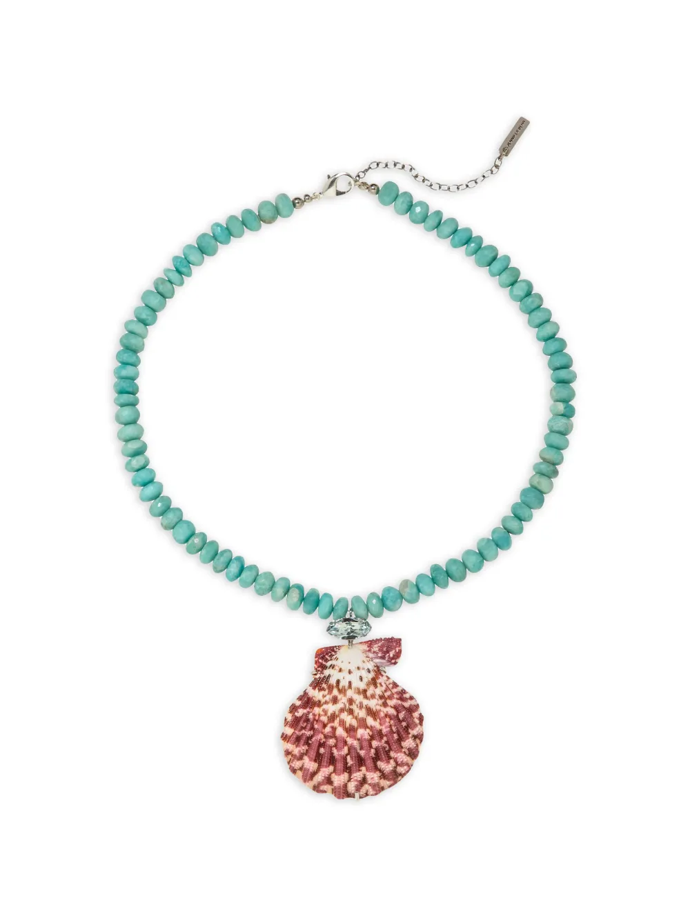 Jennifer Behr Carmen shell-pendant necklace - Argento