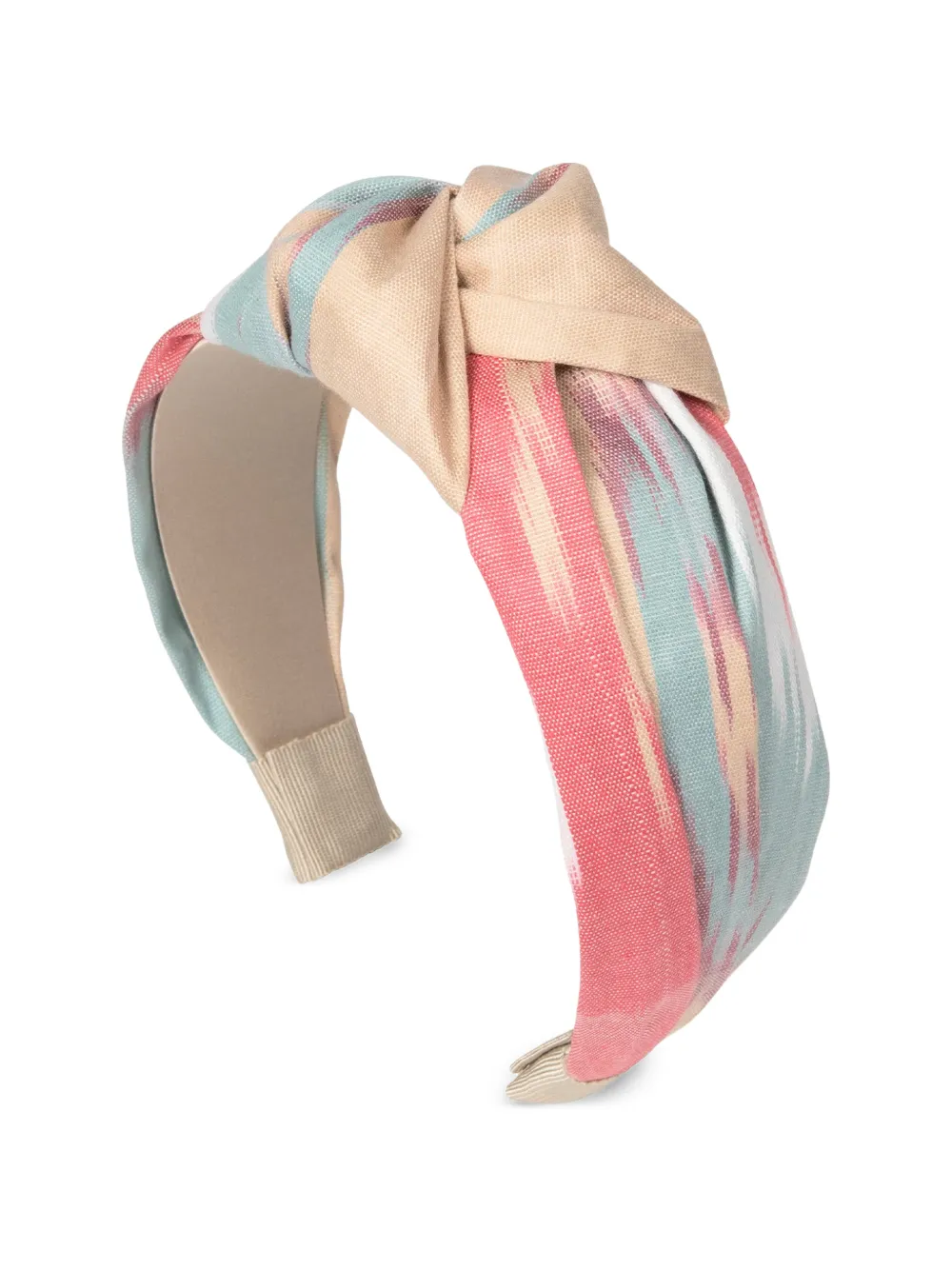 Jennifer Behr Ikat Samaya knotted headband - Toni neutri
