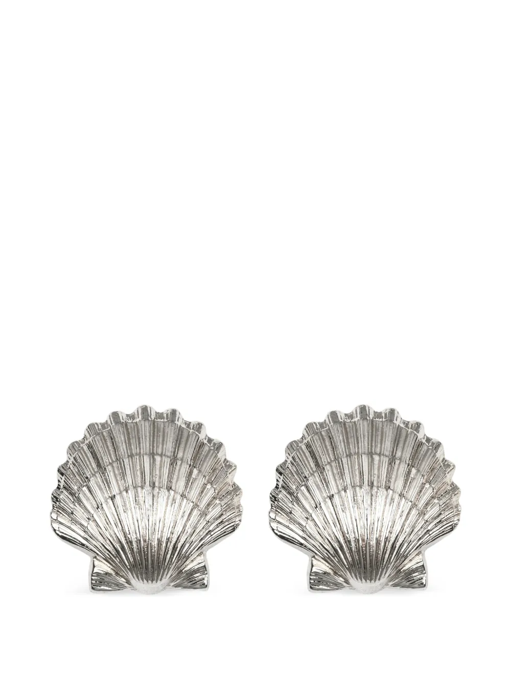 Jennifer Behr Mar shell earrings - Argento