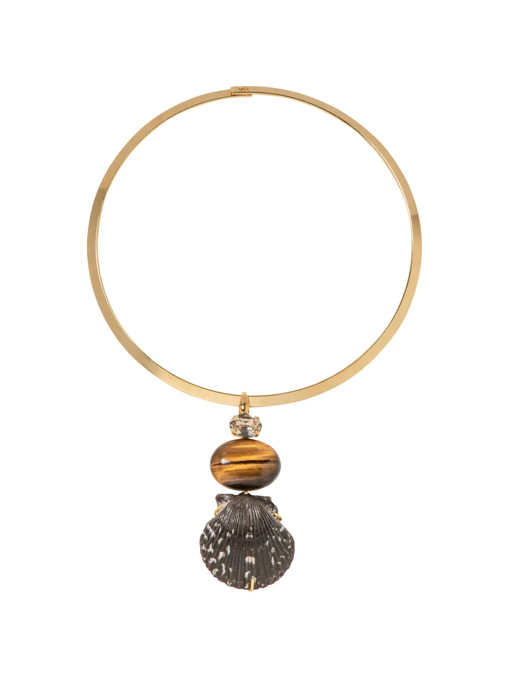 Jennifer Behr Naia shell-pendant necklace - Oro