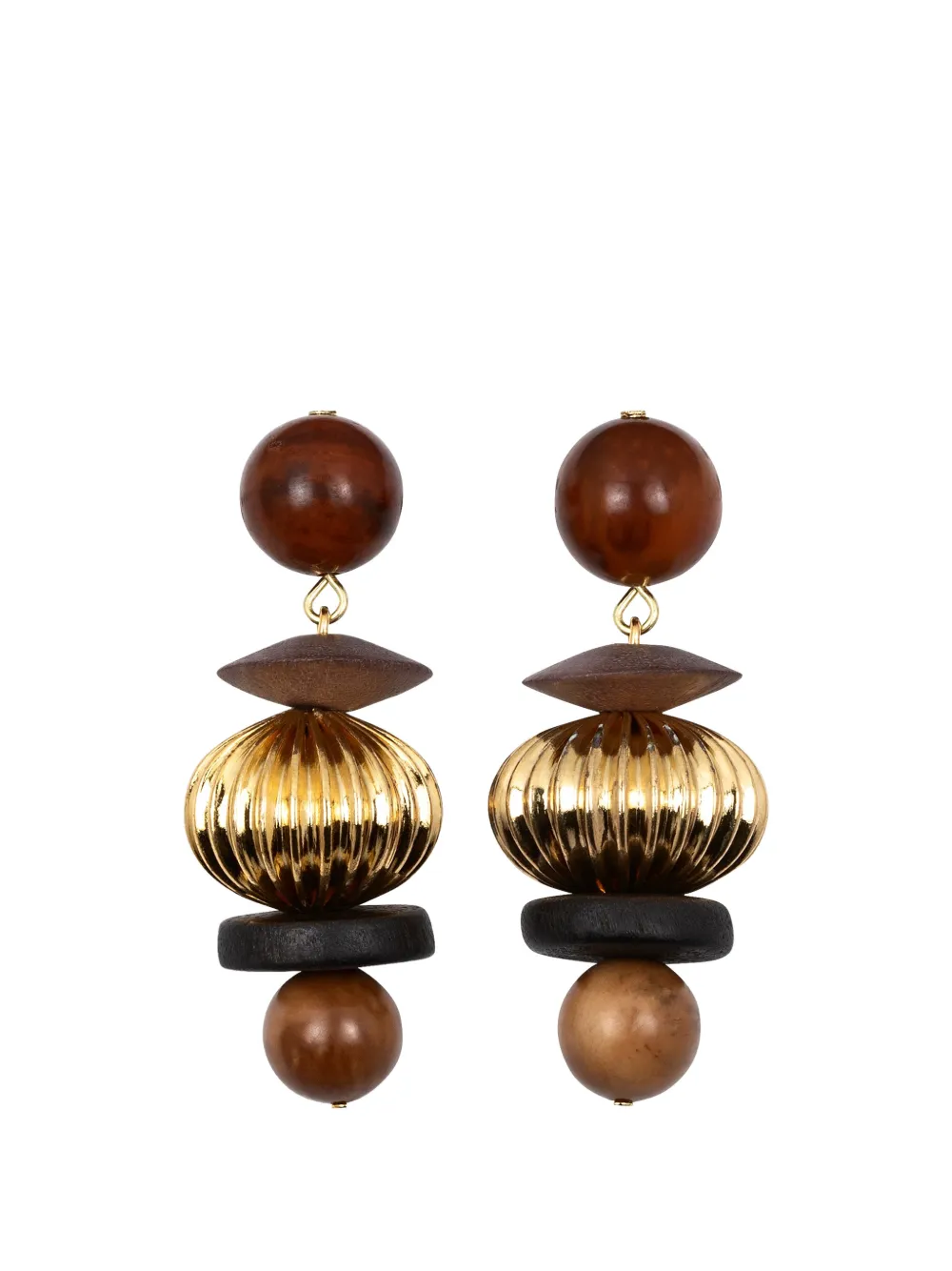 Jennifer Behr Lavon beaded drop earrings - Oro