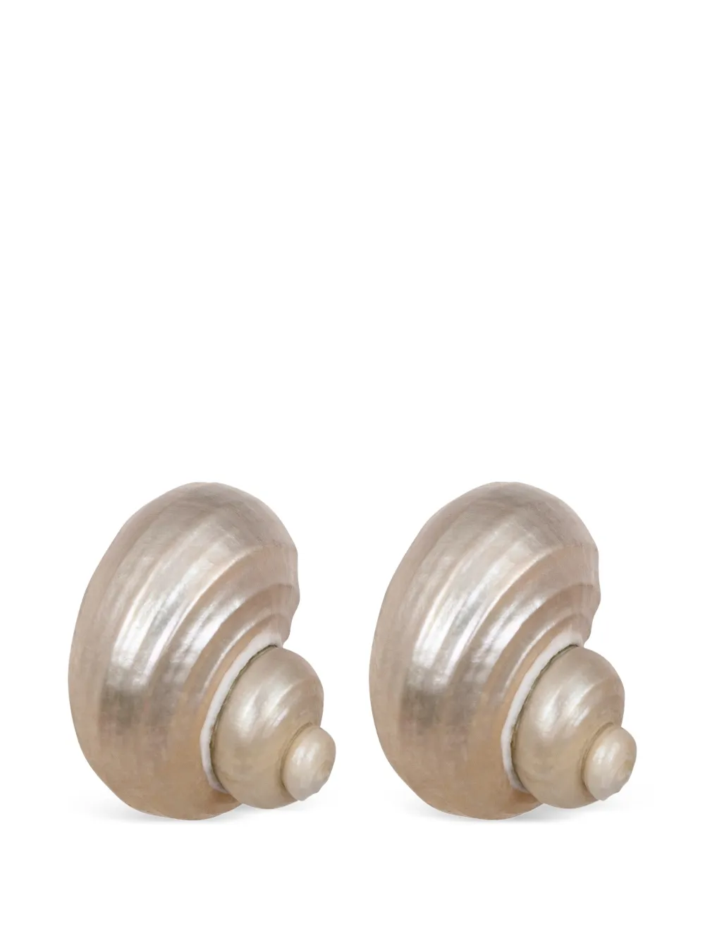 Jennifer Behr Luca shell earrings - Toni neutri