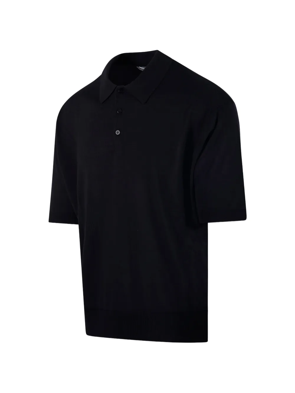  Diana Studio Buttoned Polo Shirt - Black 