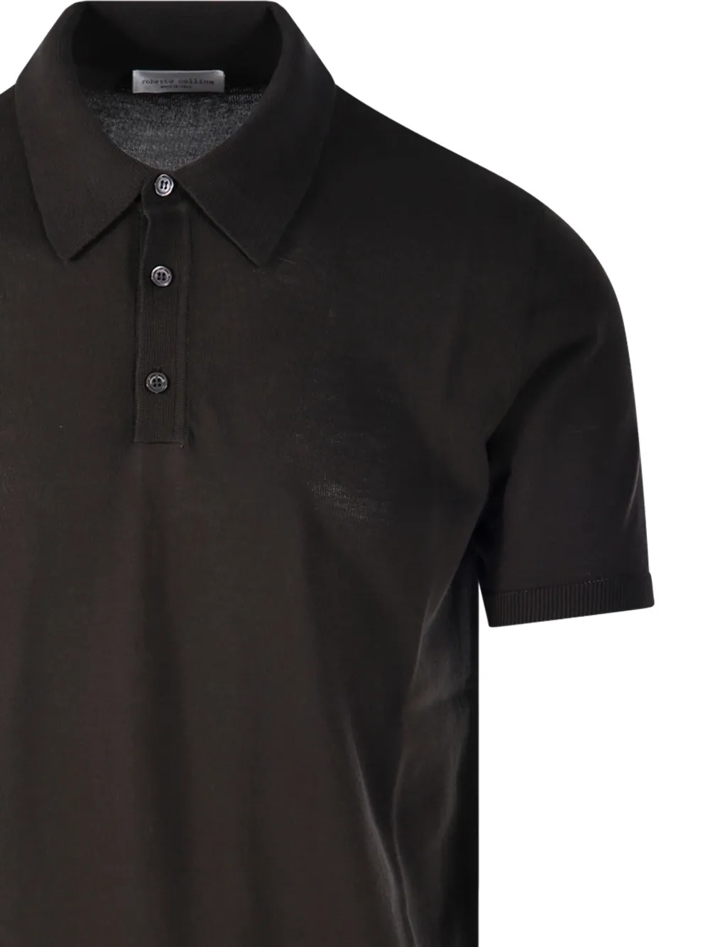 Roberto Collina Regular-fit poloshirt Bruin