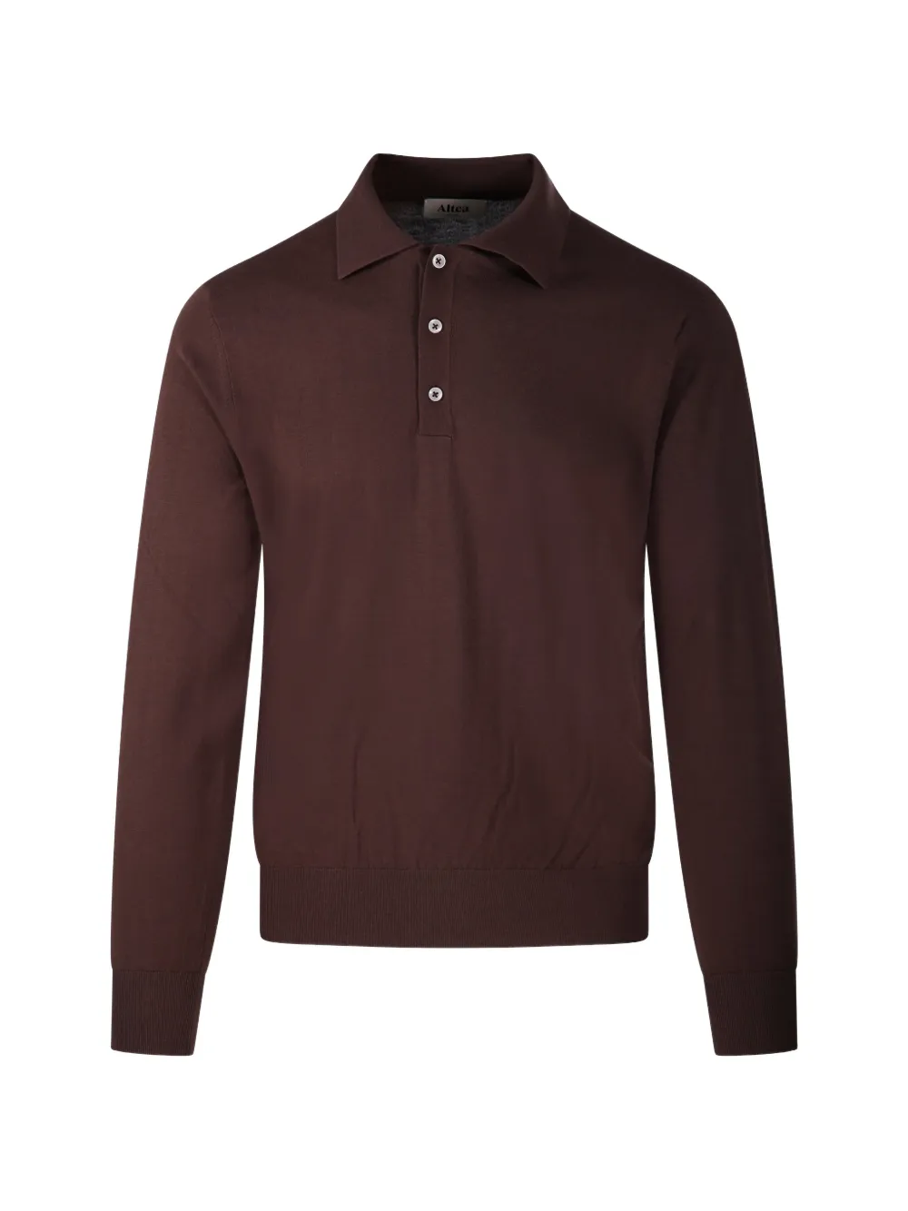 Altea long-sleeve polo shirt - Marrone