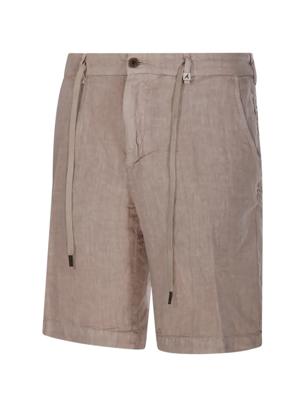 Myths Shorts met trekkoord en knopen Beige