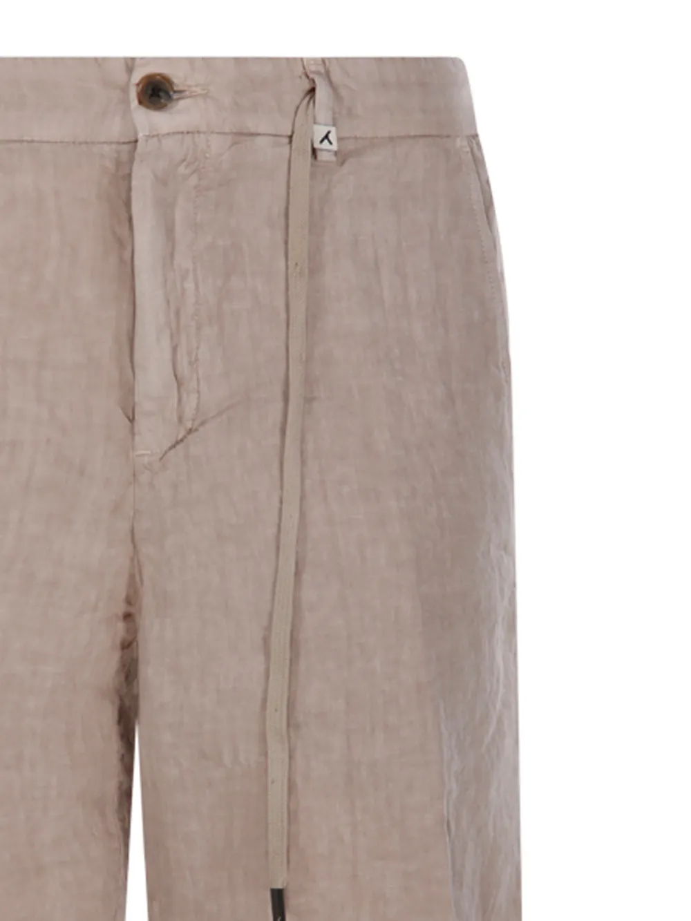 Myths Shorts met trekkoord en knopen Beige