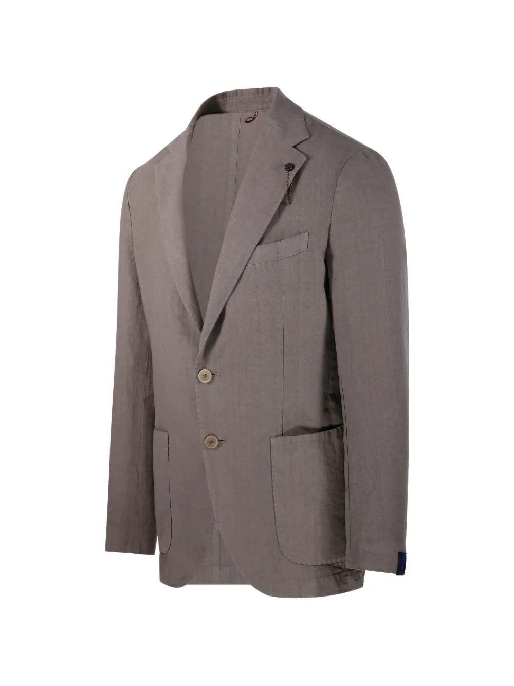 Santaniello buttoned pocket blazer - Grigio