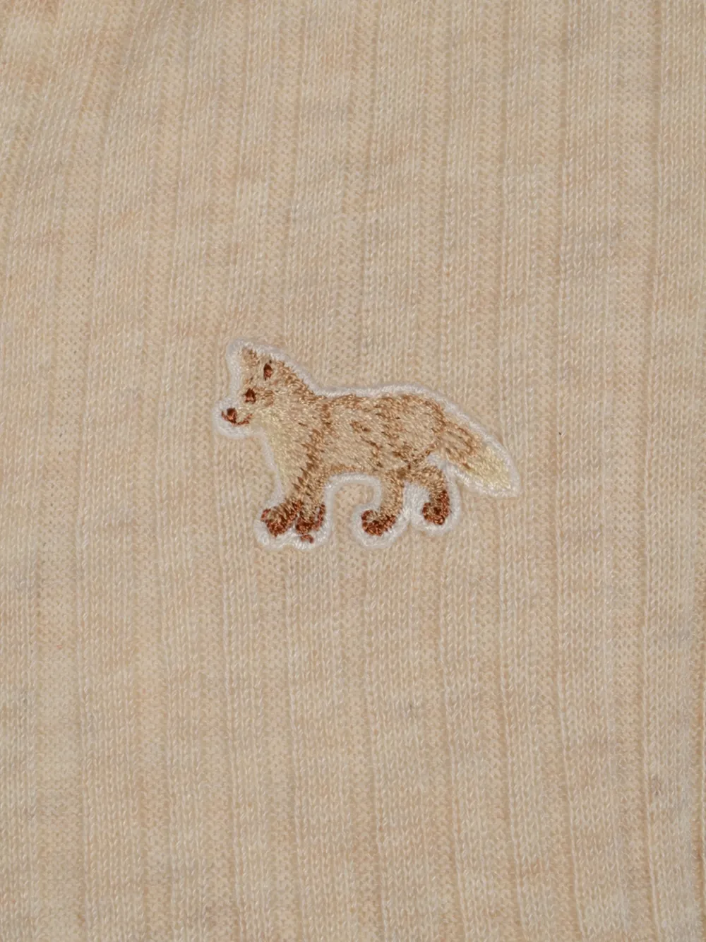 Maison Kitsuné Vest met print Beige