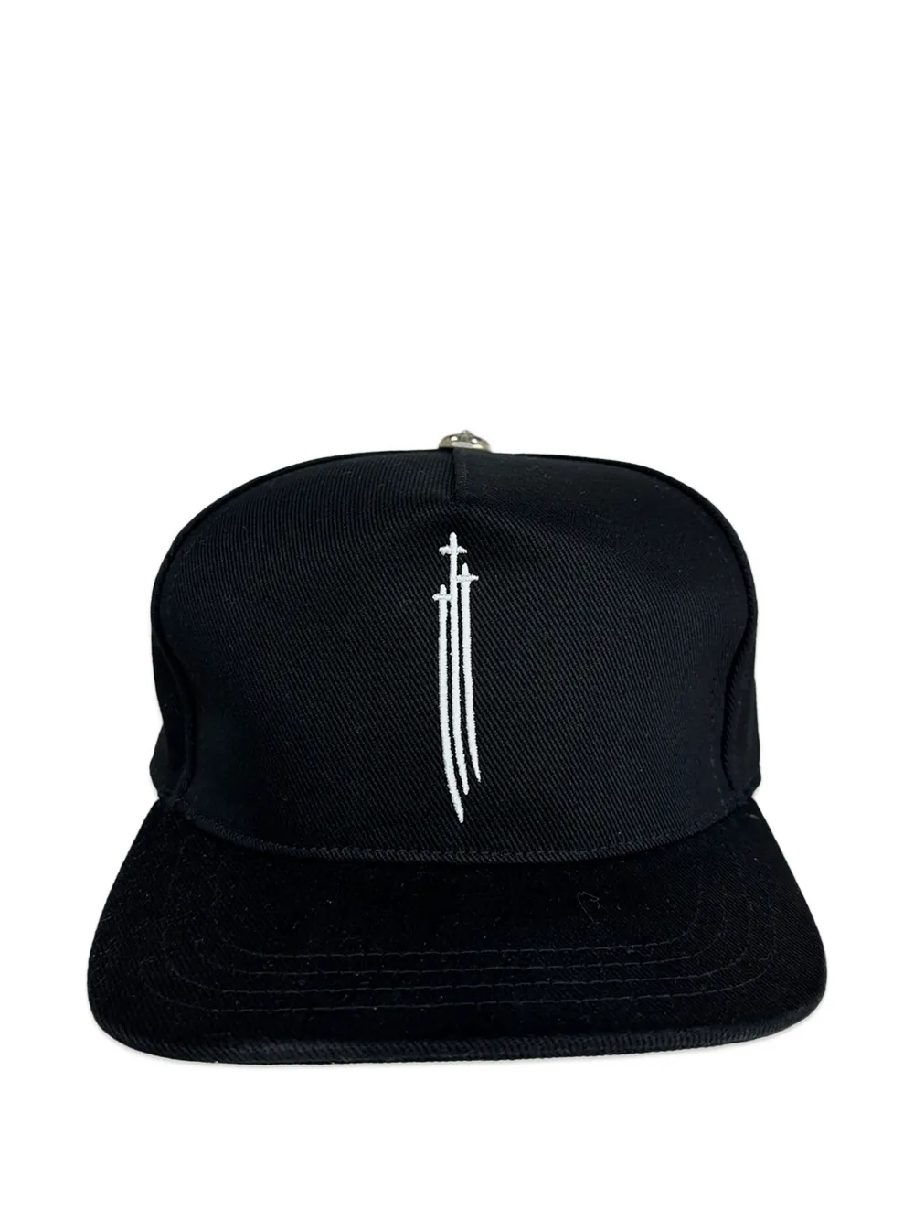 Chrome Hearts embroidered baseball hat - Nero