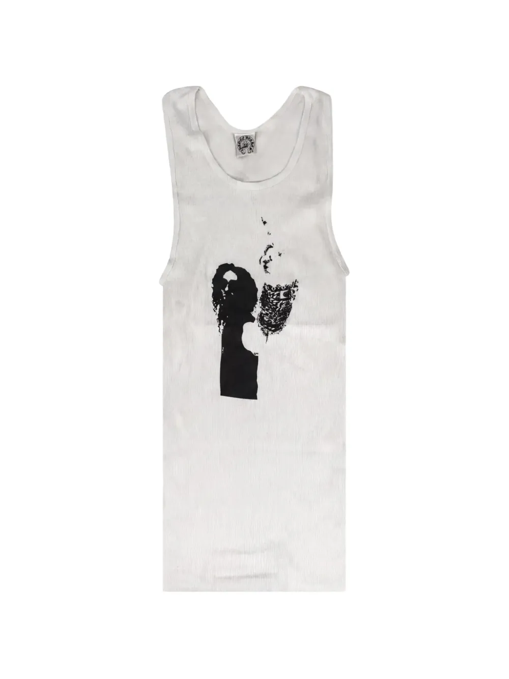 Chrome Hearts ribbed richard stark tank top - Bianco