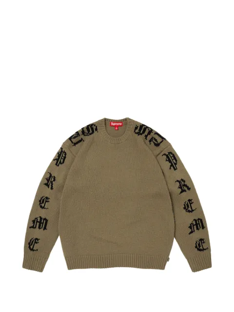 Supreme  올드 잉글리시 크루 넥 스웨터