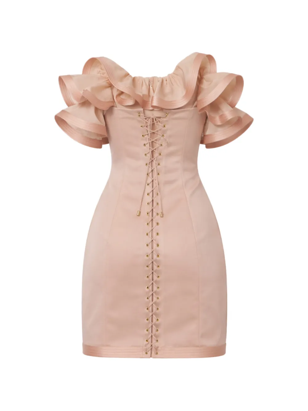 Elisabetta Franchi Mini-jurk met ruches Roze