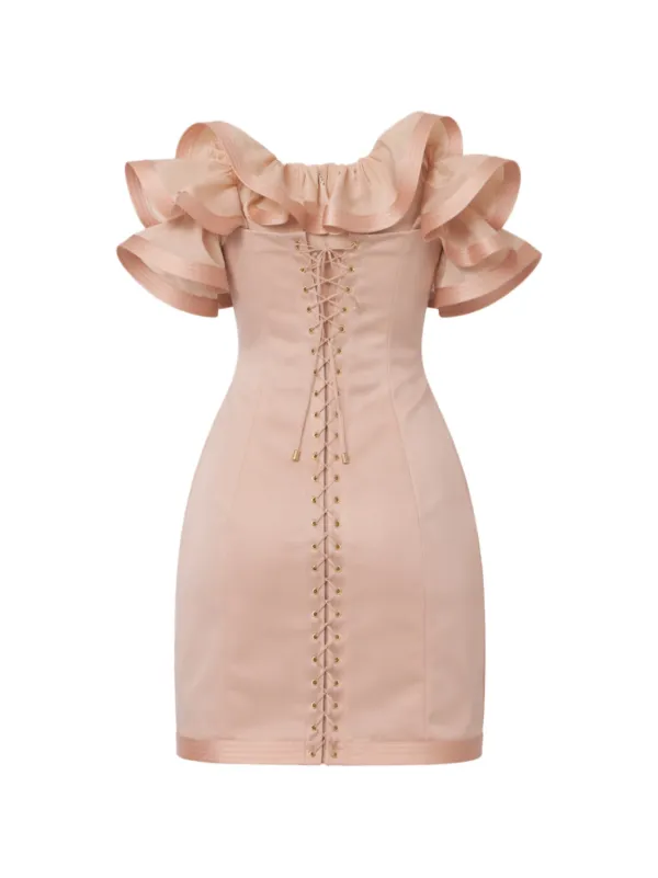 elisabetta franchi dress pink Long dress with belt, cod. 140716