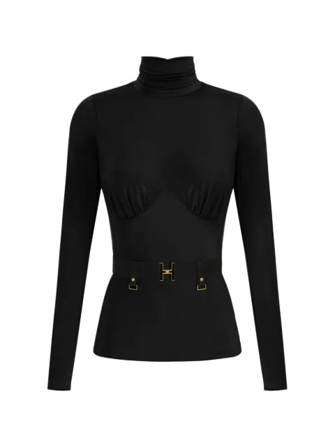 Elisabetta Franchi top con detalle fruncido