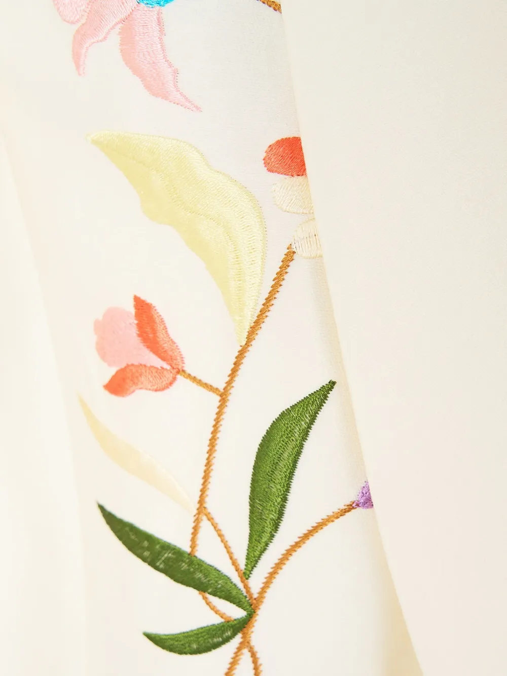  Camilla Fringing Floral-embroidery Blazer - Neutrals 
