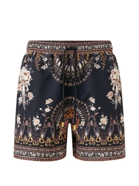 Camilla Flamenco Folklore elastic-waistband printed swim shorts