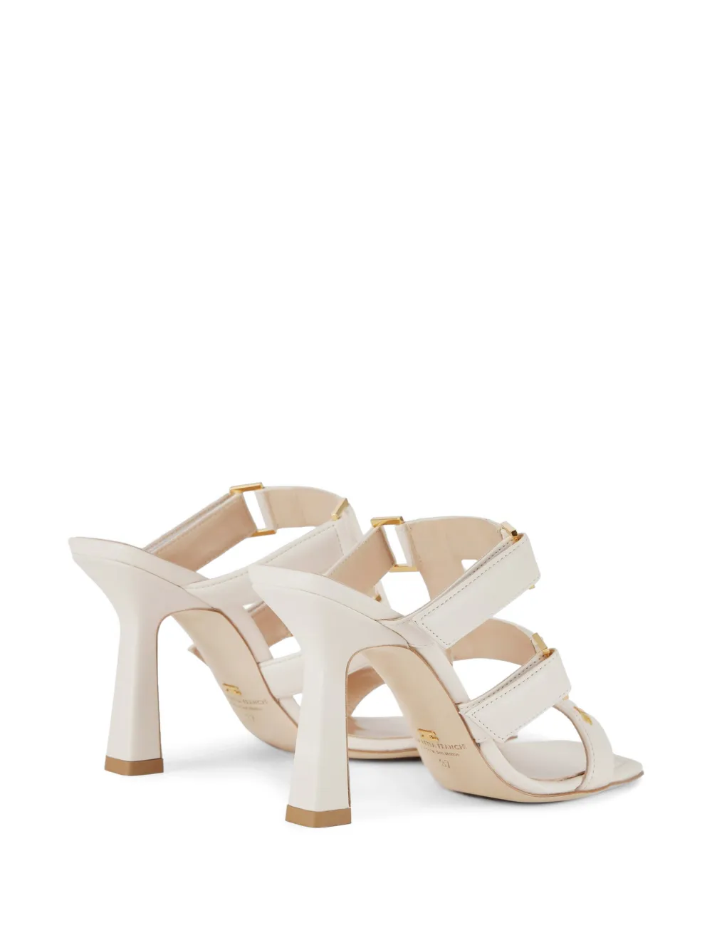 Elisabetta Franchi Sandalen met logodetail en bandje Beige