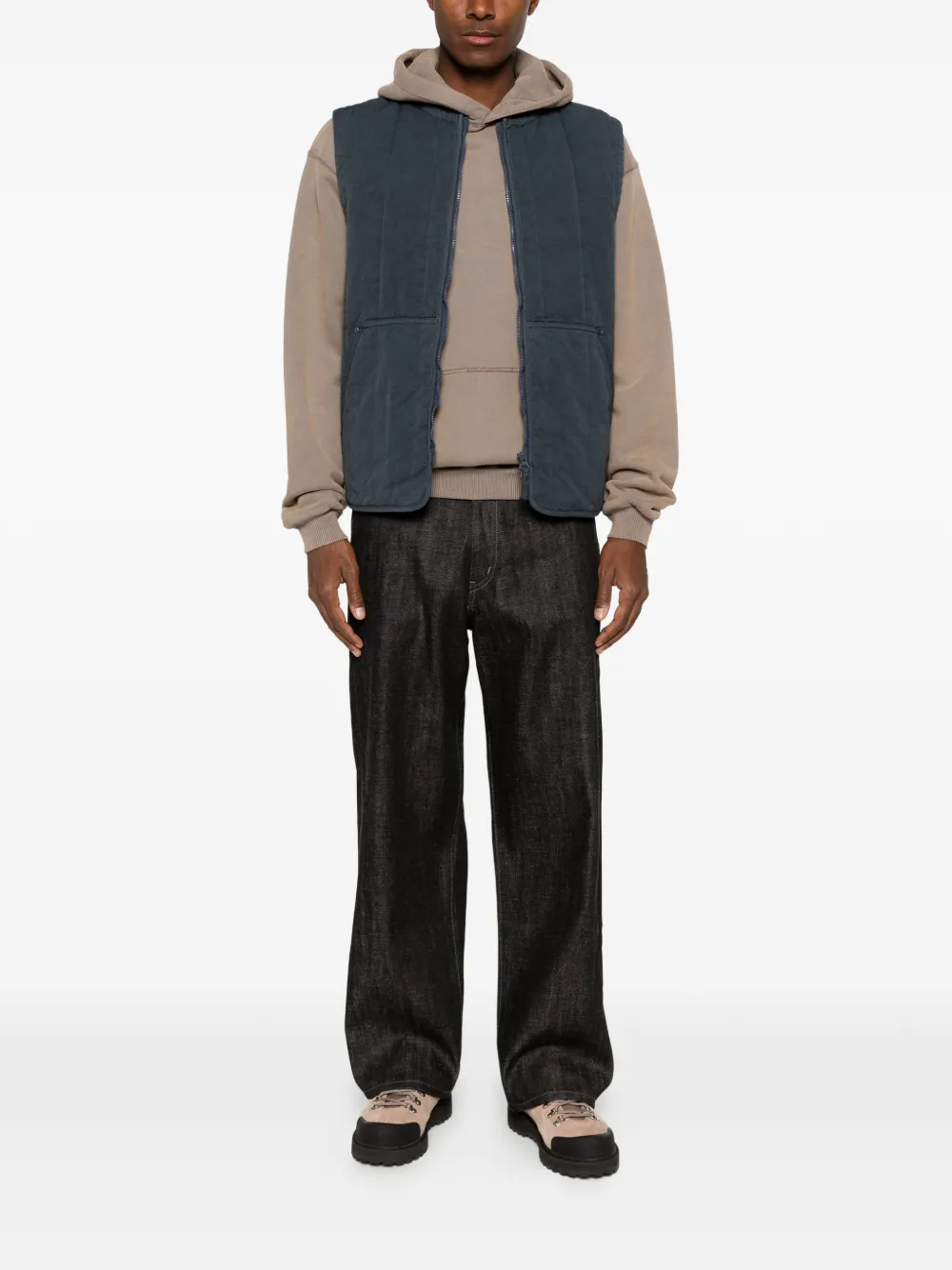 Stone Island 퀼팅 지퍼 베스트 | 베스트 & 질레