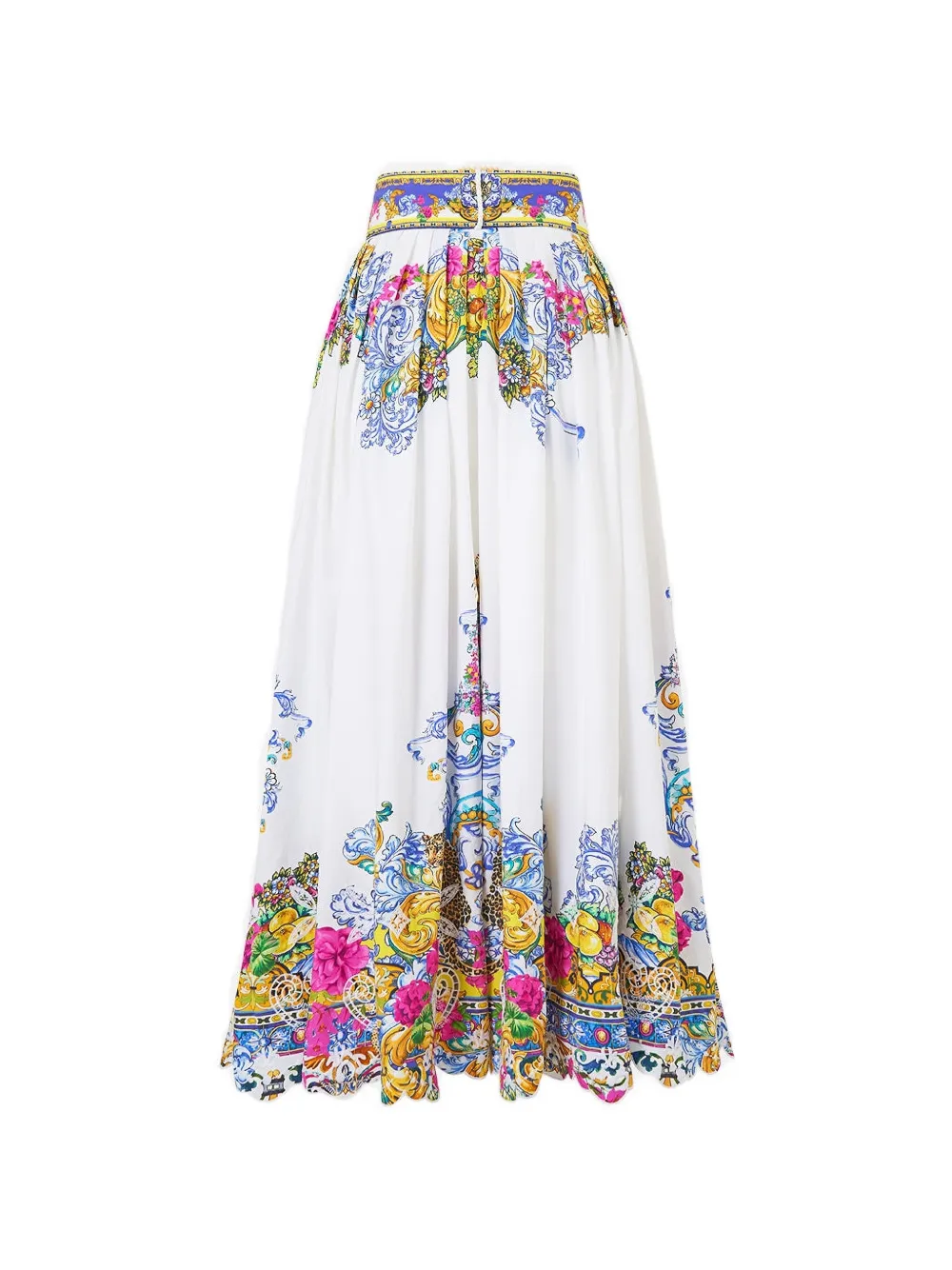  Camilla Milla In Sevilla Belted Midi Skirt - White 