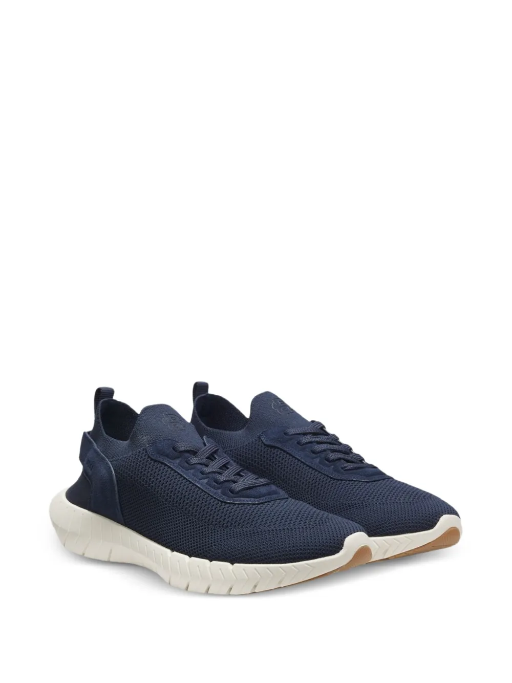 BOSS Motion mesh sneakers met vlakken Blauw