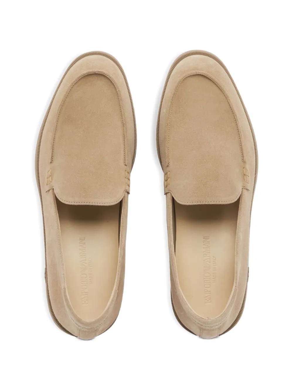 Emporio Armani Suède bootschoenen Beige