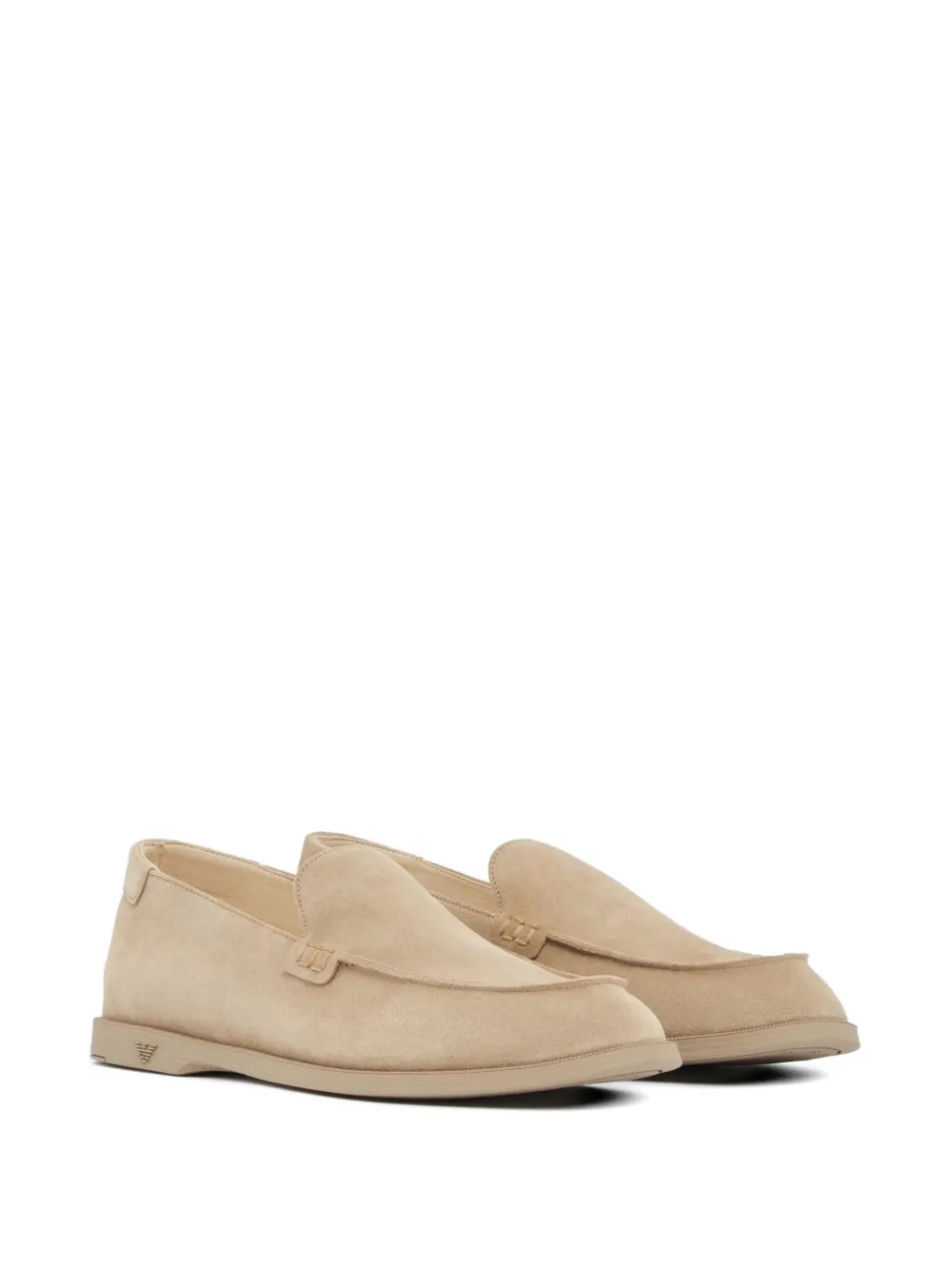 Emporio Armani Suède bootschoenen Beige