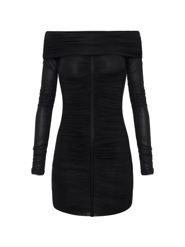 elisabetta franchi black mini dress Elisabetta Franchi Corset Mini Dress | Black
