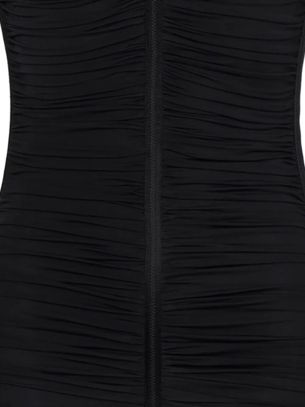  Elisabetta Franchi Long-sleeve Draped Mini Dress - Black 