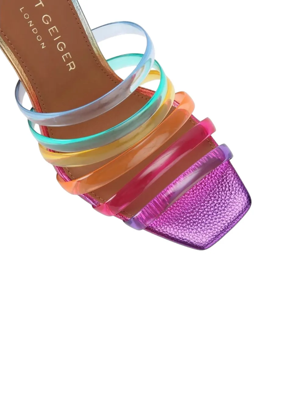 Kurt Geiger Rainbow sandalen met bandjes Bruin