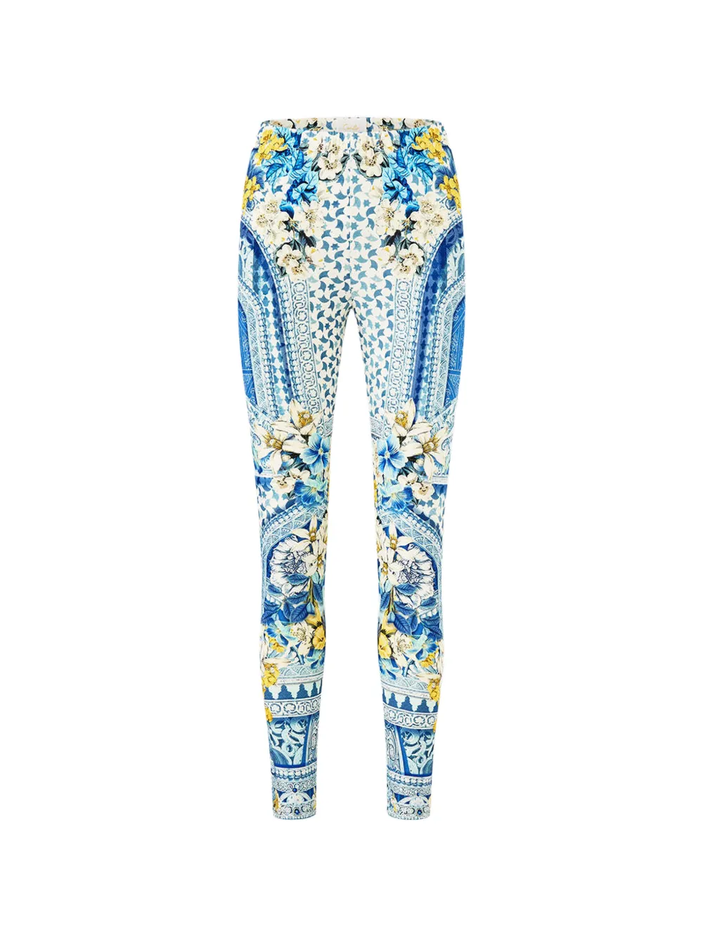 Camilla floral-print leggings - Toni neutri