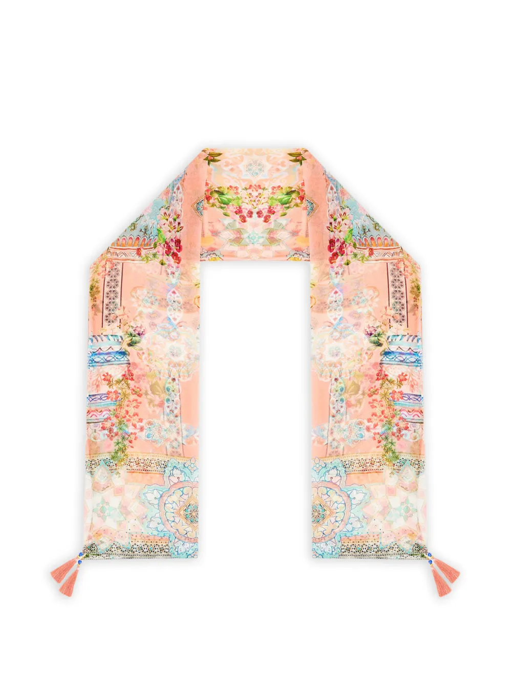  Camilla Tassel-detail Scarf - Pink 